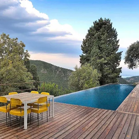 Luxury Minimalist Pool Seaview Liguria
