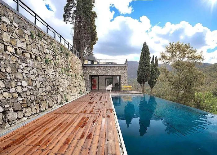 Luxury Minimalist Pool Seaview Liguria Villa *