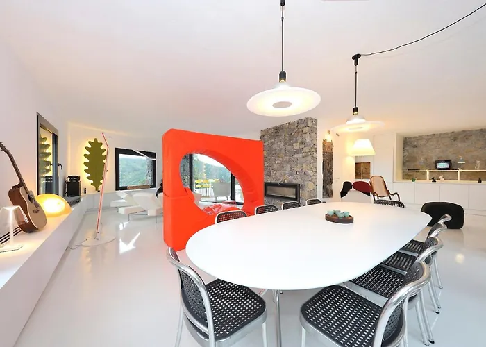 Luxury Minimalist Pool Seaview Liguria Villa