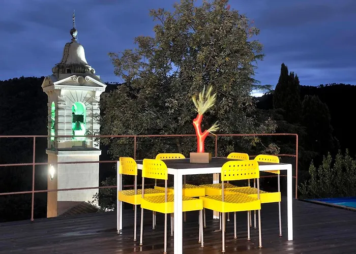 Villa Luxury Minimalist Pool Seaview Liguria Castiglione Chiavarese